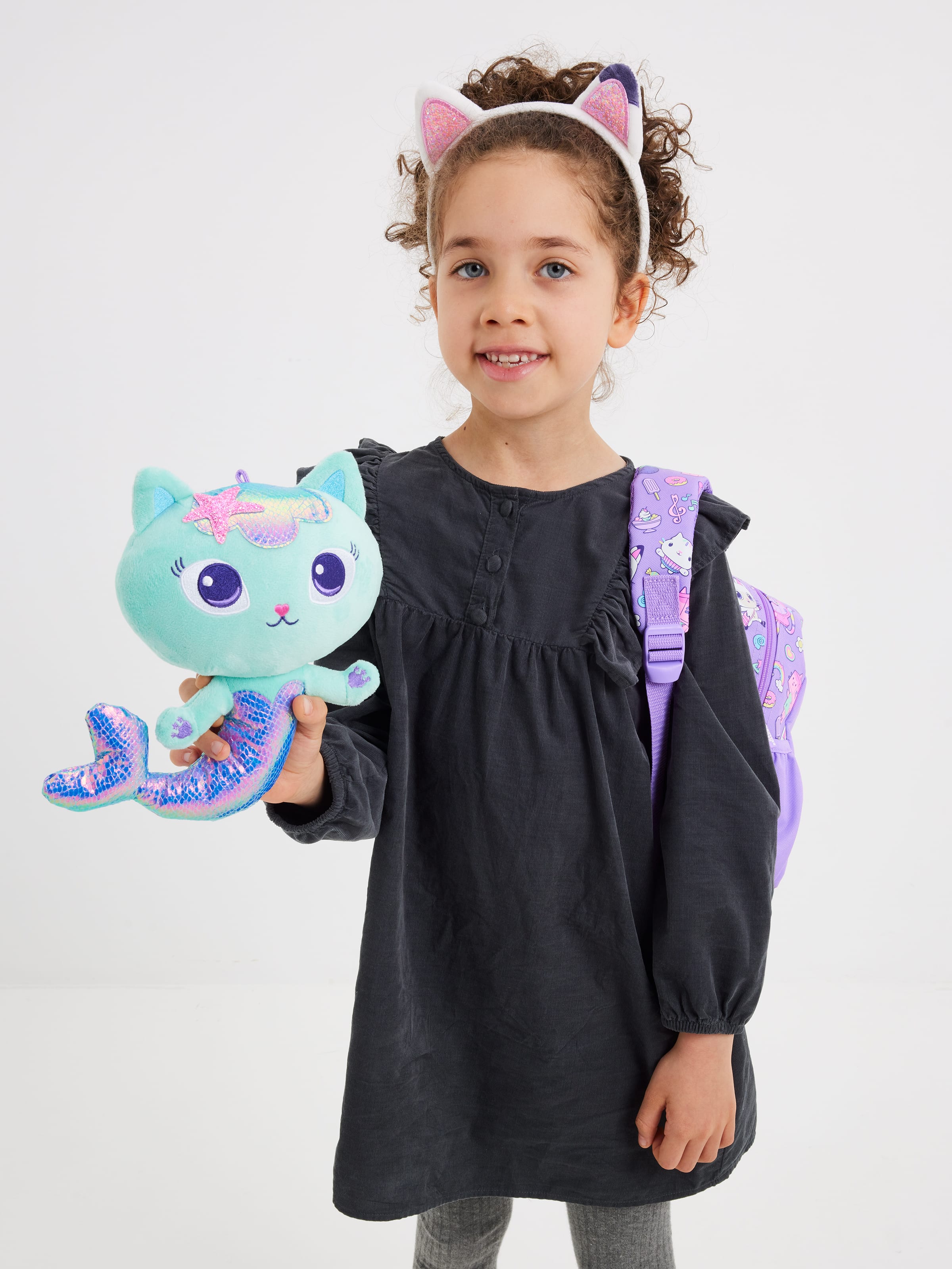 Smiggle - Gabbys Dollhouse Kreş Çıkarabilir Oyuncaklı Sırt Çantası-Dinossi