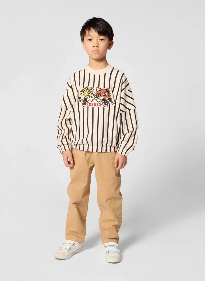 Kenzo - Kenzo Tigres كنزة مخططة | أبيض