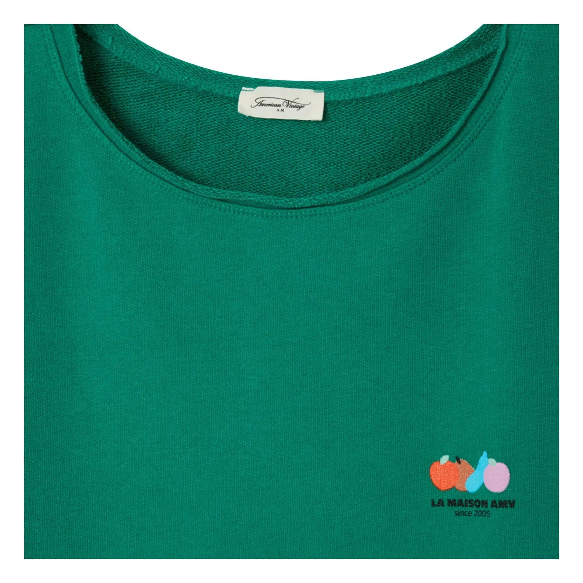 American Vintage - Atubay Pamuk Tişört | Mint Yeşili