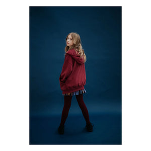 Repose AMS - Organik pamuk fermuarlı sweatshirt | Bordo