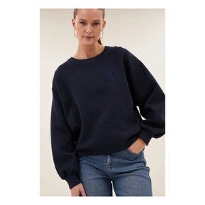 By Bar - Lili Sparkle pamuklu sweatshirt | Lacivert