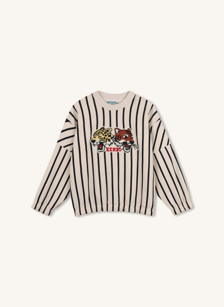 Kenzo - Kenzo Tigres كنزة مخططة | أبيض
