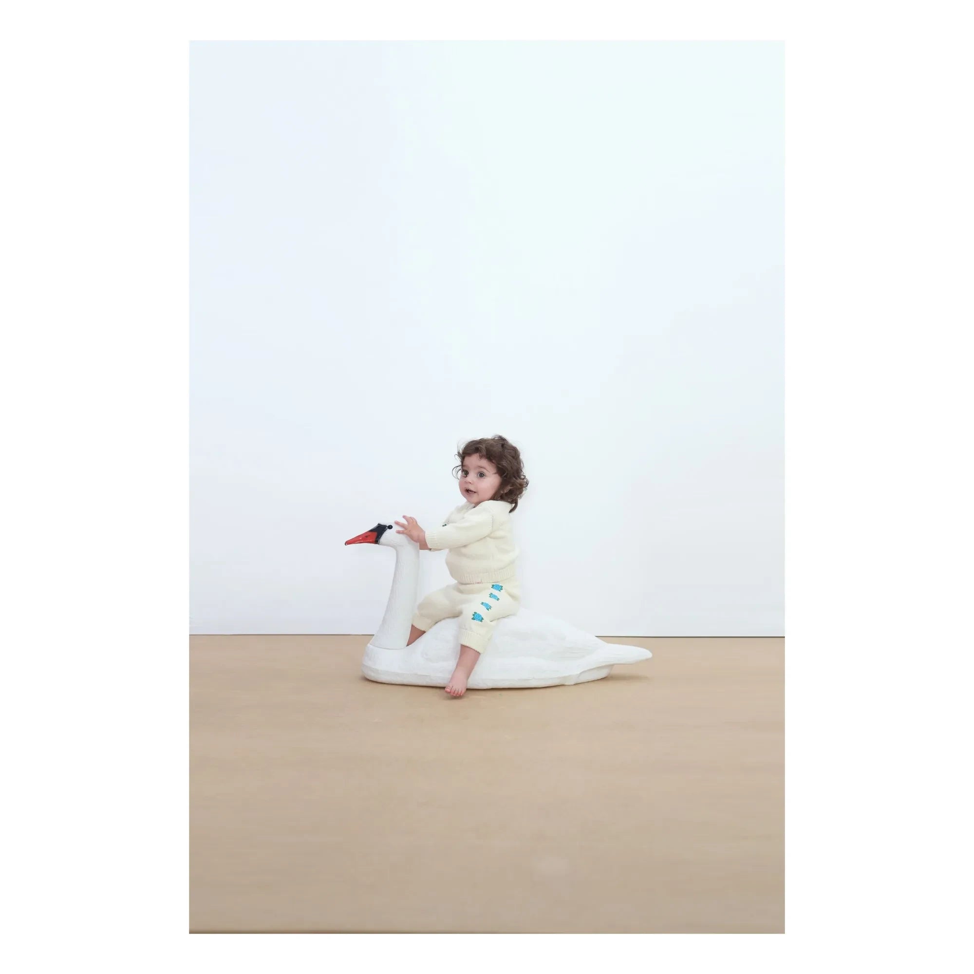 Tinycottons - Gül İşlemeli Hırka | Ekru