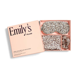 Emily's Pillow - Leopar desenli ipek uyku takımı