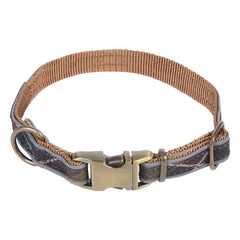 Barbour - Tartan Yansıtıcı Köpek Tasması | Koyu kahverengi