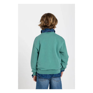 Hundred Pieces - Ryde Wheelers organik pamuklu sweatshirt | Zümrüt yeşili
