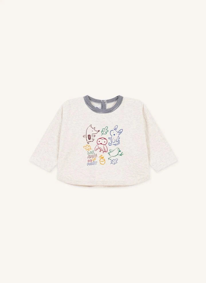 Petit Bateau - تيشيرت بطبعة حيوانات | هيذر بيج