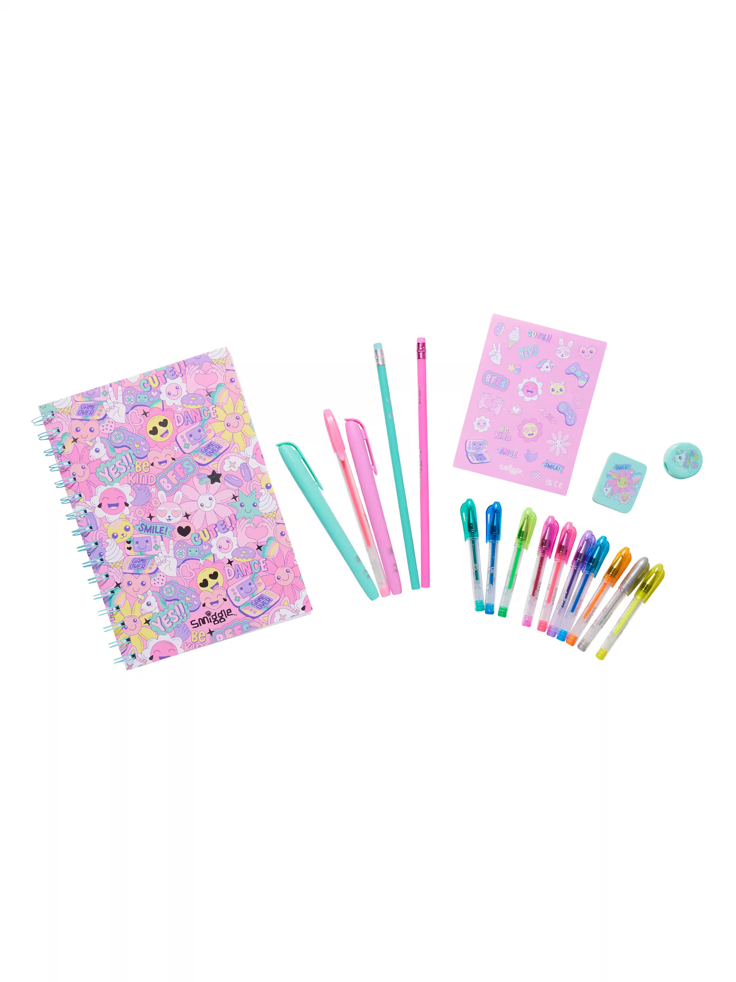 Smiggle - مجموعة دفاتر وقرطاسية Epic A5