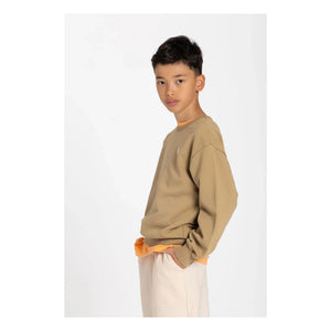 Smallable Kid - Arlo organik pamuk sweatshirt | Kahverengi