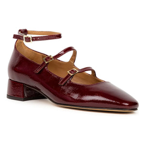Bobbies - Suzie Wrinkled Rugan Terlikler | Bordo