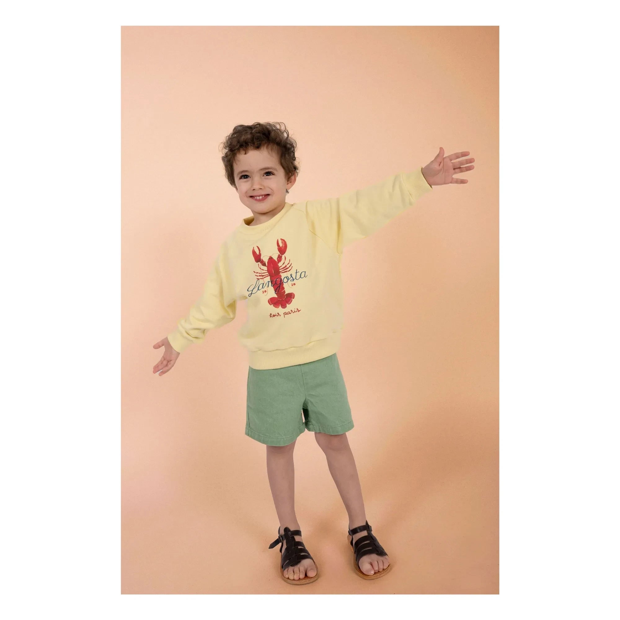 Loir - Langosta sweatshirt | Soluk sarı