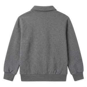 Smallable Kid - Langford Organik Pamuklu Polo Tişört | Heather Grey