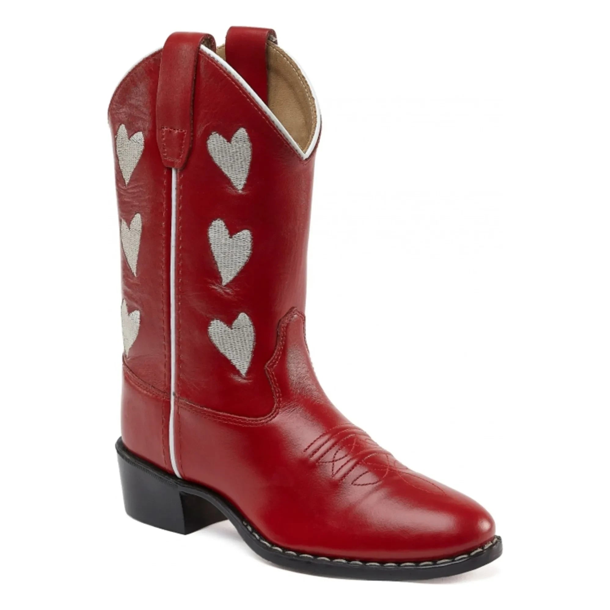 Bootstock - Santiags Hearts أحمر | أحمر