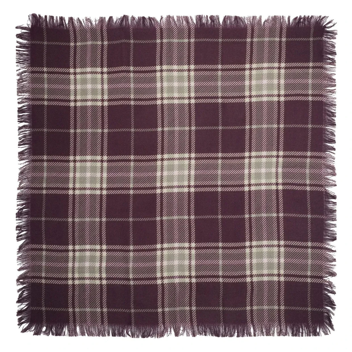 Bompard - Swann تارتان شال كشمير صغير | Garnet