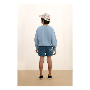 Tinycottons - Sweat Tiny Coton Bio | Gri mavi