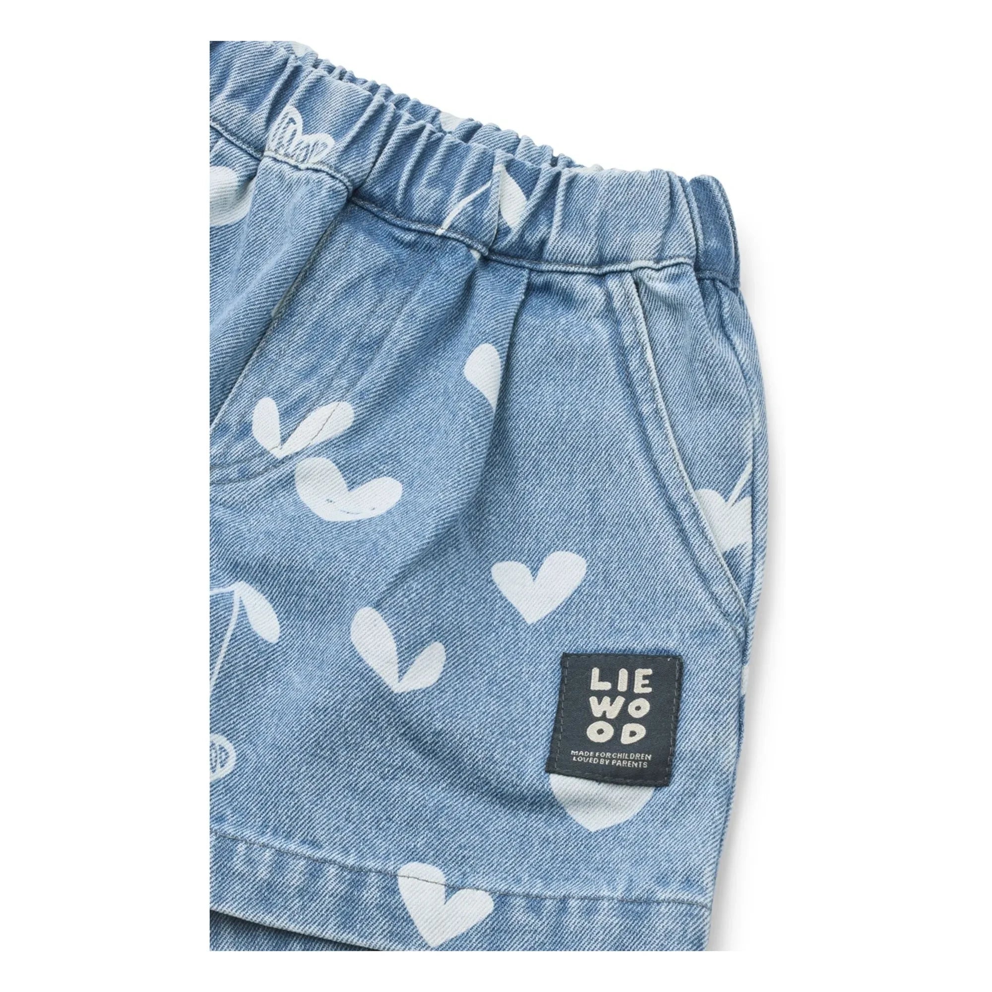 Liewood - Borrisa Denim Şort Kalpler | Mavi