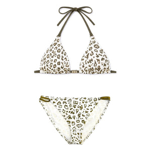 Lison Paris - Savanna Leopar 2 Parçalı Mayo | Ekru