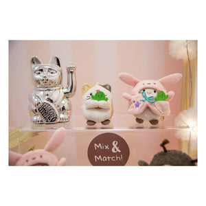 Nici - Angy peluş kedi ve tavşan kılığında | Pembe