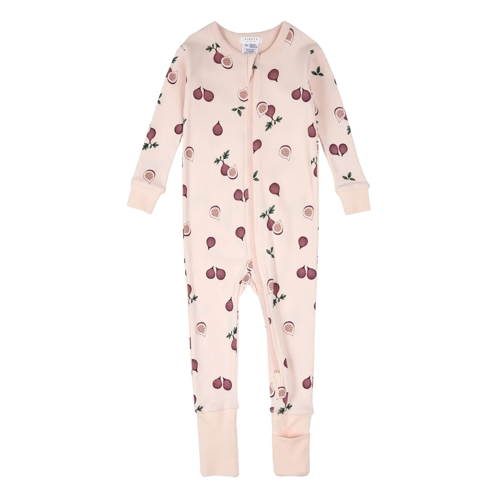 Petit Lem - Dönüştürülebilir Pijama Figs Organik Pamuk | Soluk Pembe