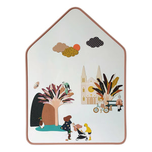 Ma Cabane à rêves - Little House Manyetik Beyaz Tahta | Nude
