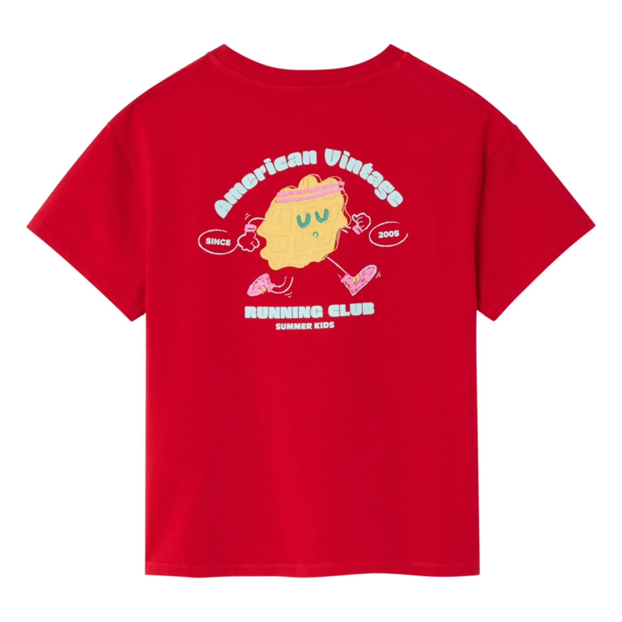 American Vintage - Fizvalley Koşu Kulübü Tişört | Nar