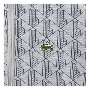 Lacoste - Monogramlı Fermuarlı Sweatshirt Organik Pamuk | Açık gri