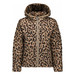 Jott - Carla Leopar şişme mont | Bej
