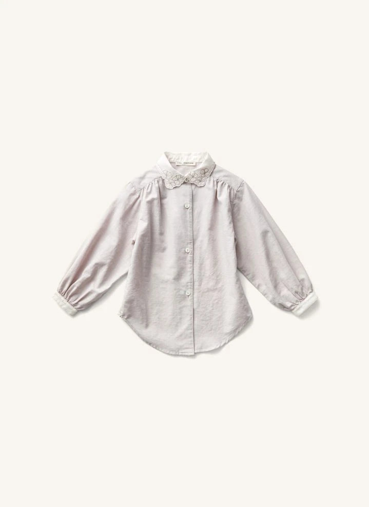 Soor Ploom - قميص Flora بياقة فيونكة | Oats