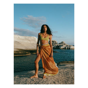 Soleil Soleil - Kare pareo | Mavi