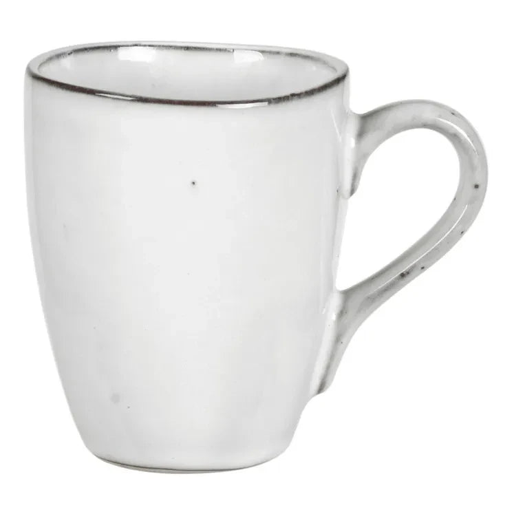 Broste Copenhagen - Tutamaklı Nordic Sand Stoneware Kupa | Açık gri