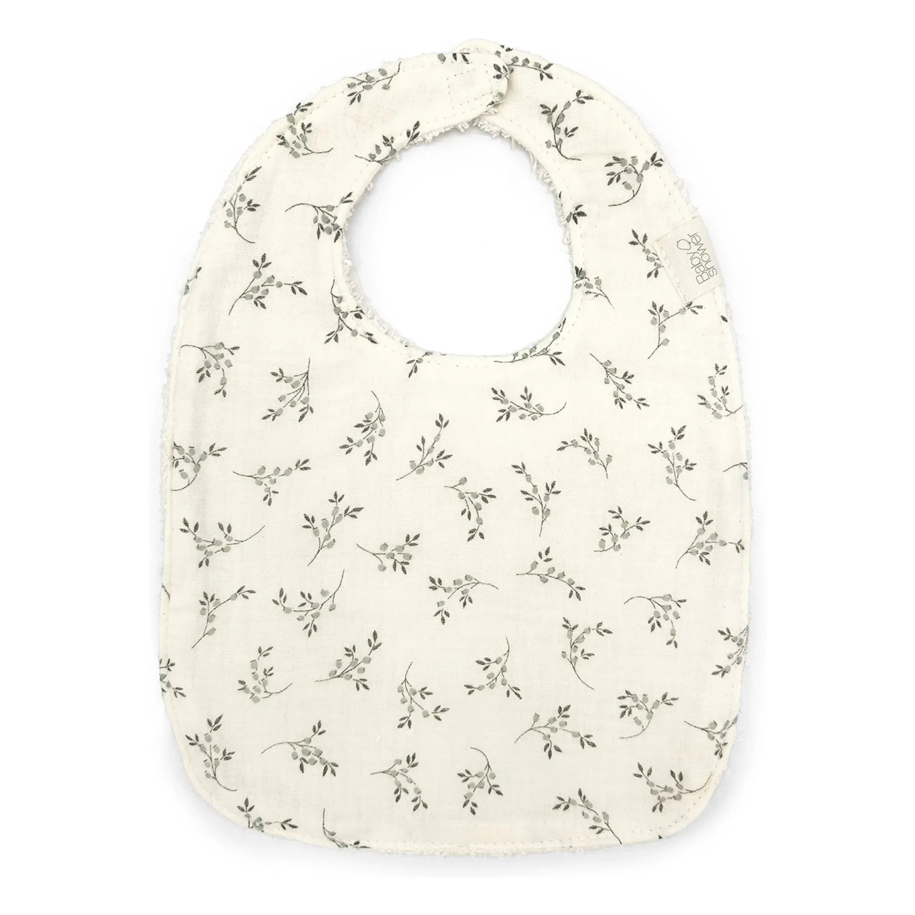 Babyshower - Olive Bloom önlük | Ecru