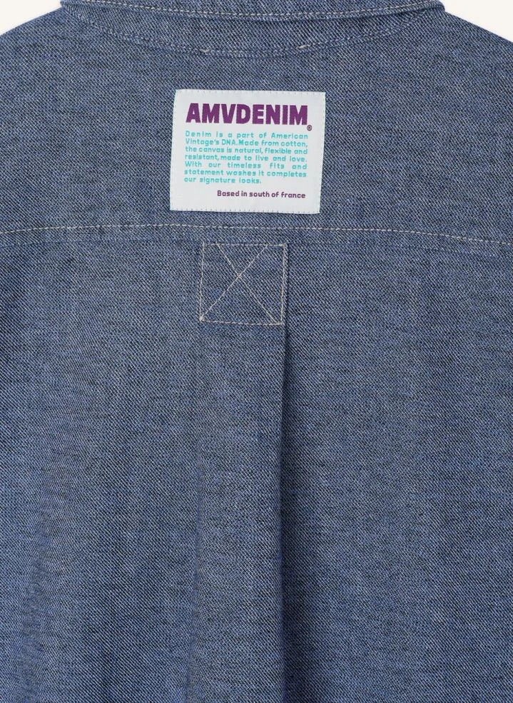 American Vintage - Lofway قميص قطني | Bleu stone