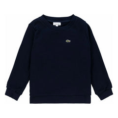 Lacoste - Organik Pamuk Logo Sünger Sweatshirt | Lacivert