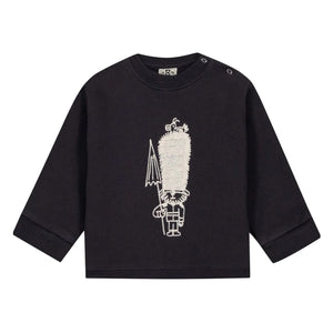Bonton - Sweat Smily Poodle | Koyu arduvaz gri