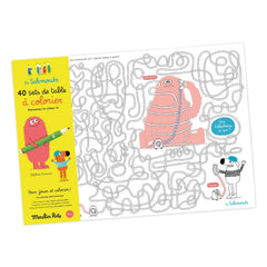 Moulin Roty - 40 adet boyama placemats seti - Les Schmouks