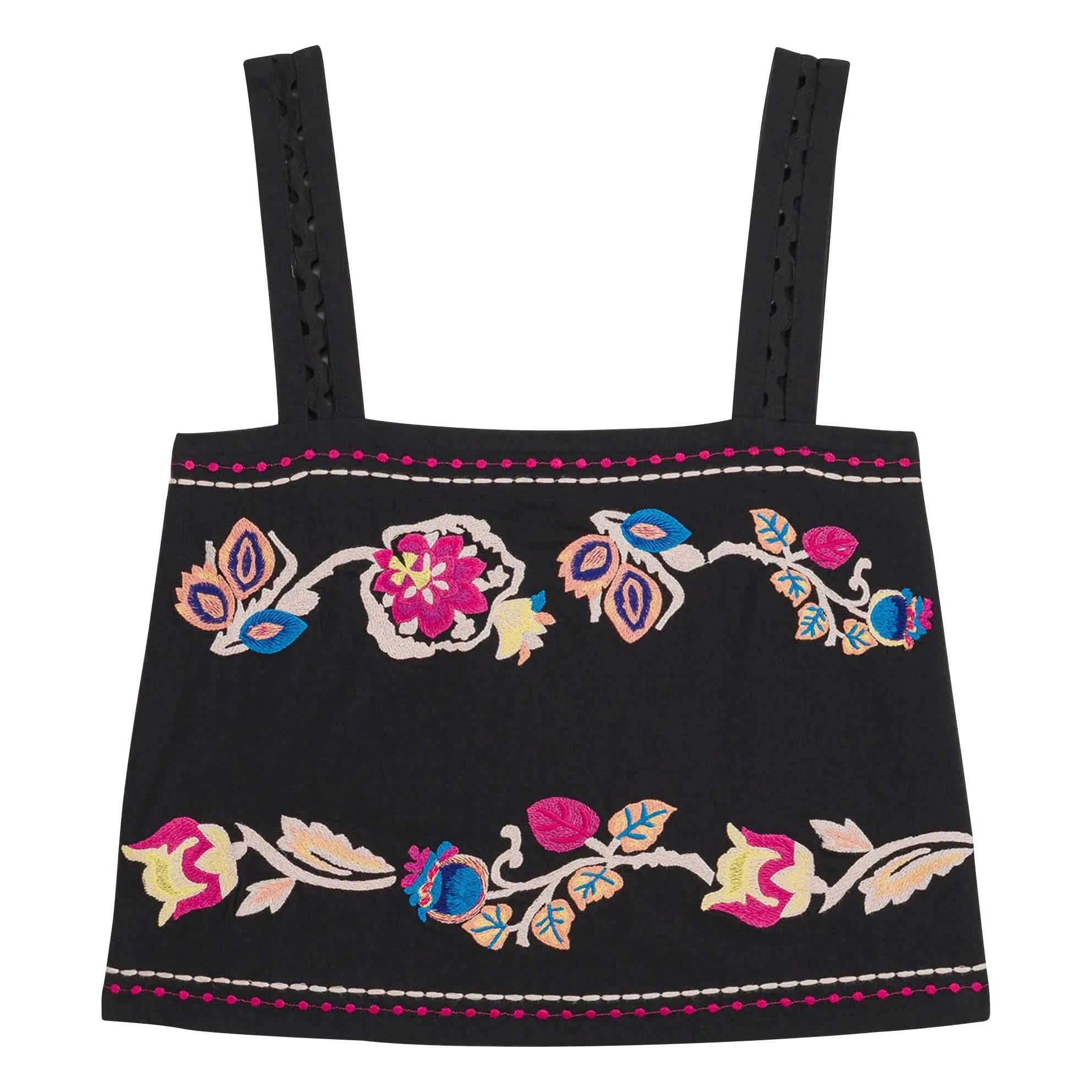 Louise Misha - Phaedra Organik Pamuk Top | Siyah