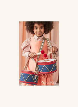 Meri Meri - طبل ورق منسوج وغطاء عصا خشبية بتصميم تمويهي