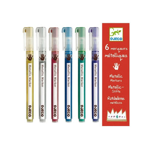 Djeco - 6 metalik marker