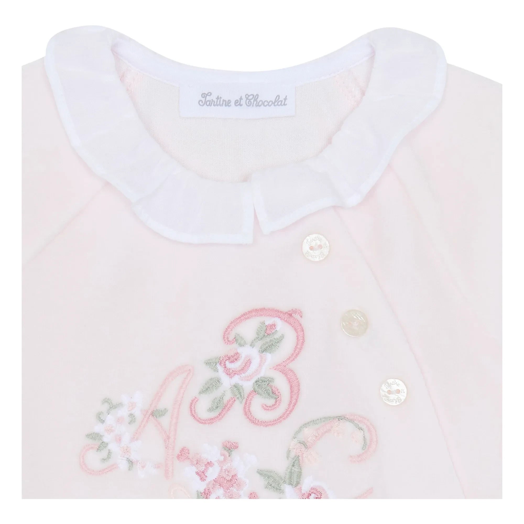 Tartine et Chocolat - ABC Çiçek Desenli Pijama | Soluk Pembe