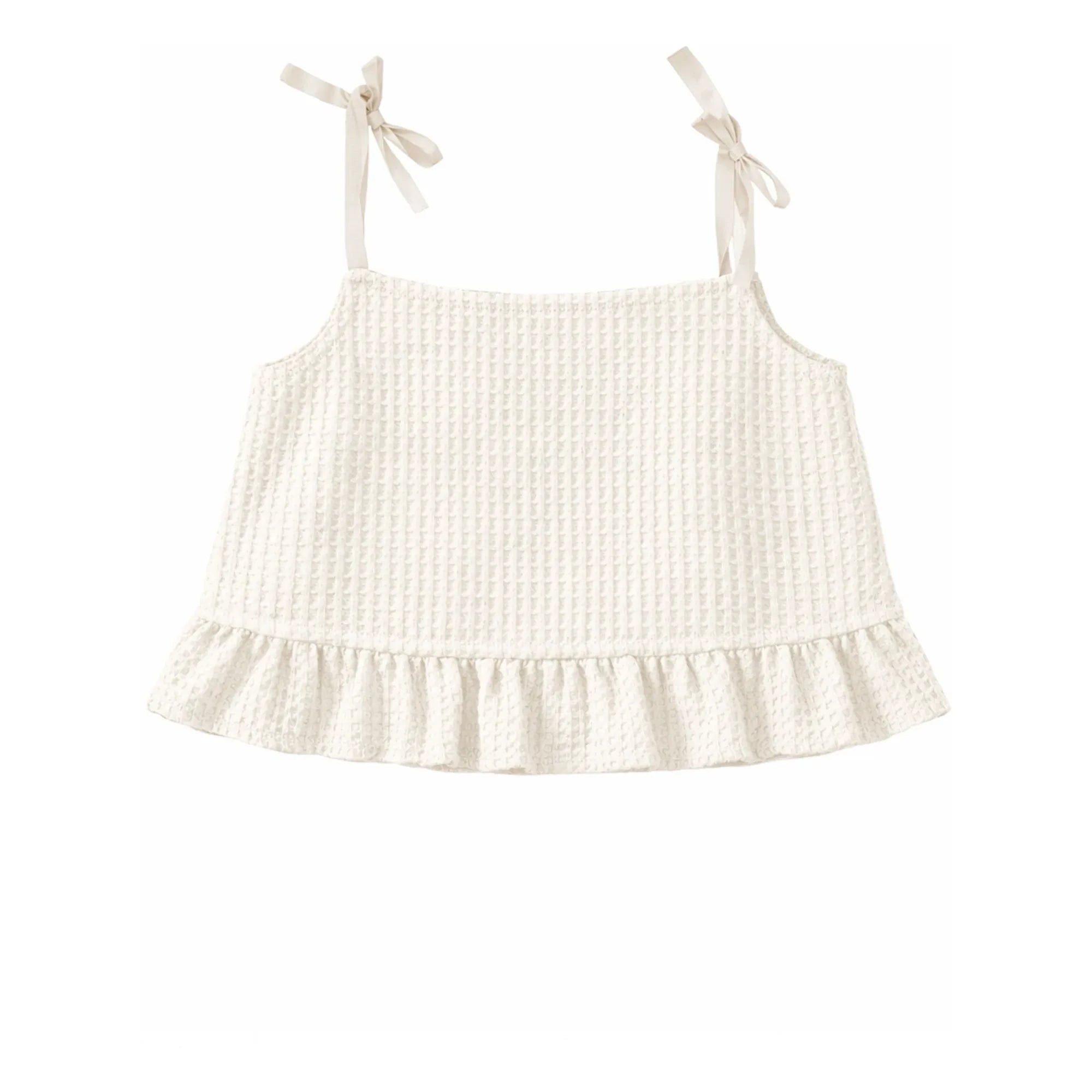 THE LiTTLE POETS - Rosalia Organik Pamuk Crop Top | Beyaz