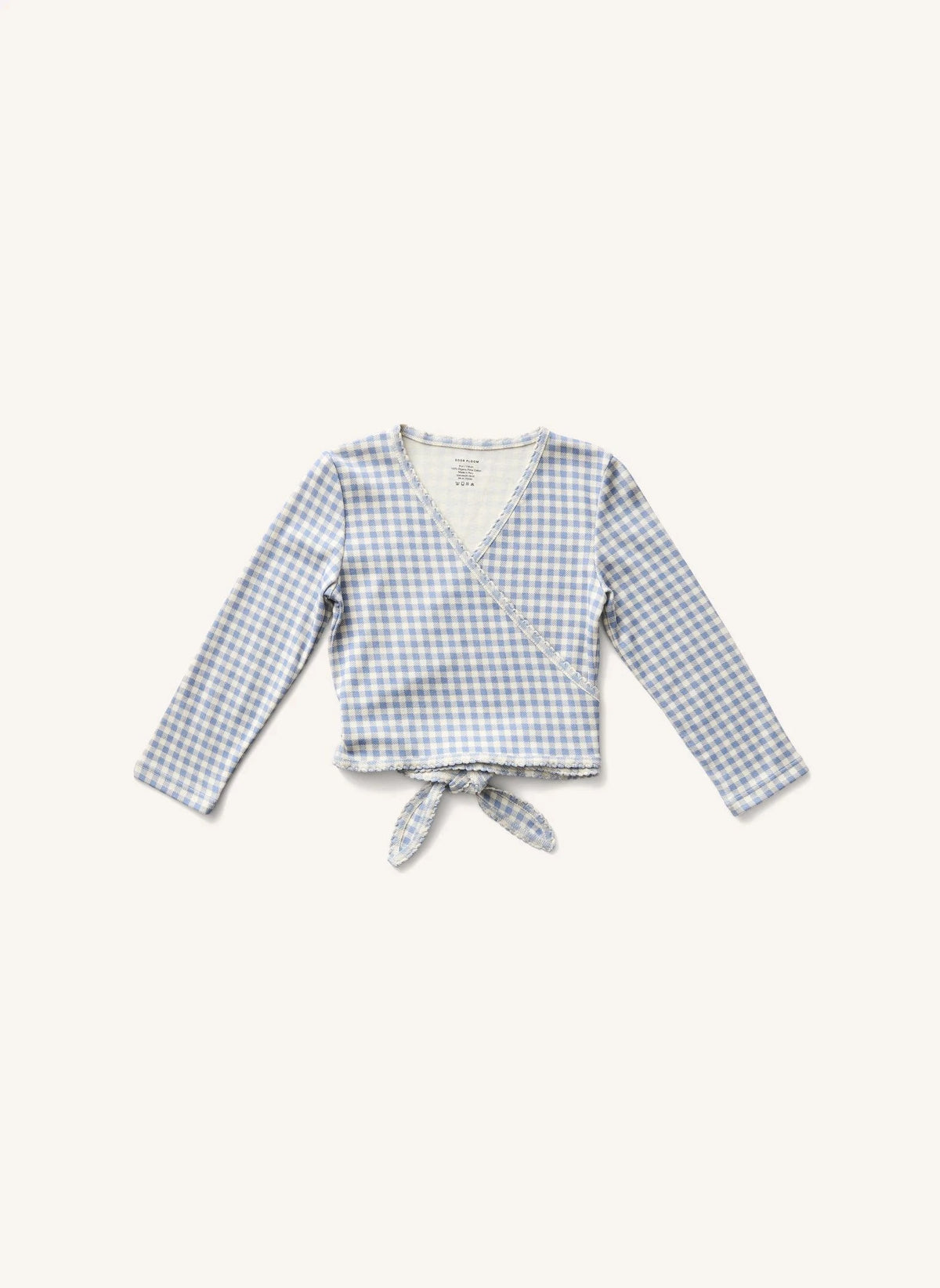 Soor Ploom - Vichy Wrap T-Shirt | أزرق باهت