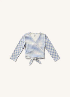 Soor Ploom - Vichy Wrap T-Shirt | أزرق باهت