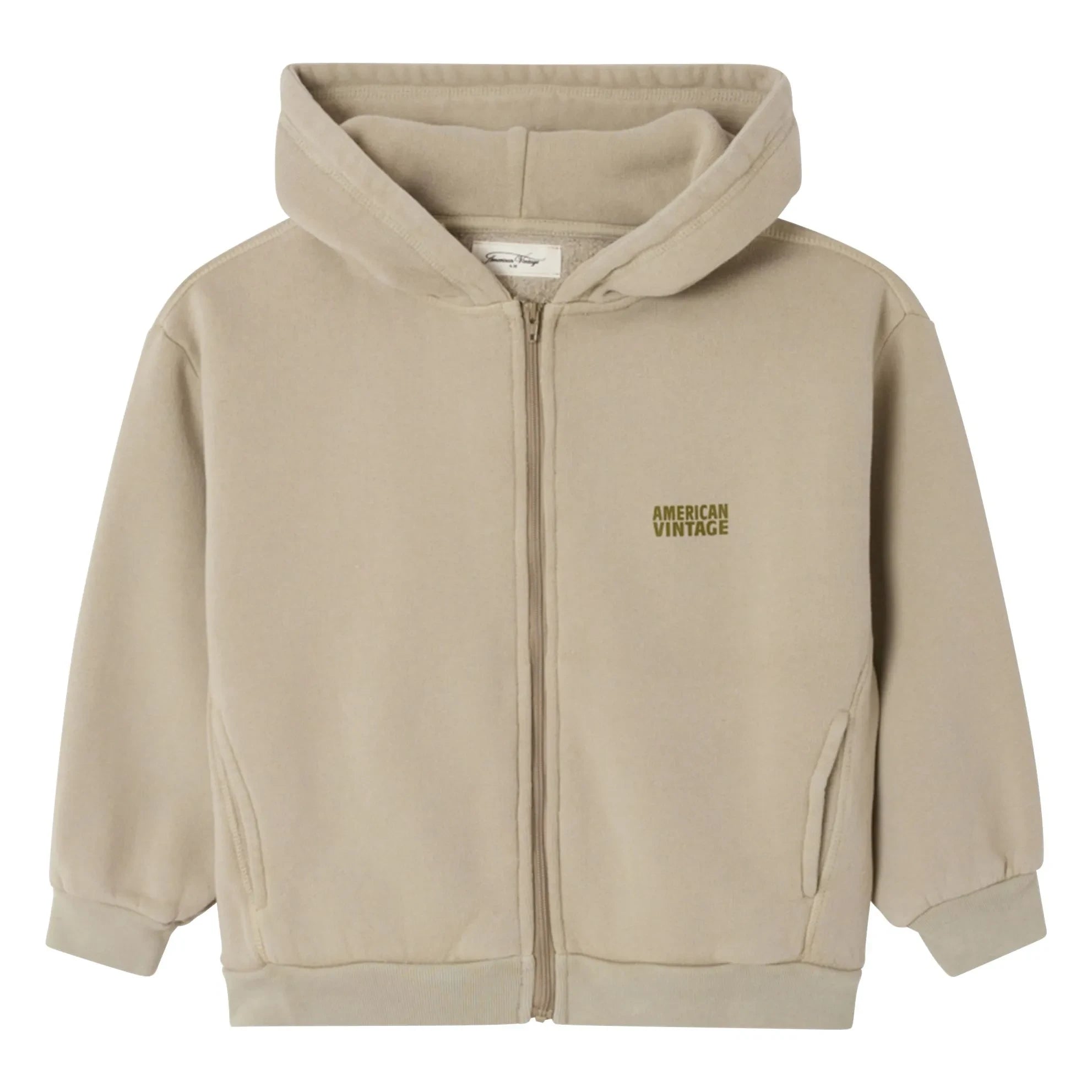 American Vintage - Izubird fermuarlı sweatshirt | Açık gri