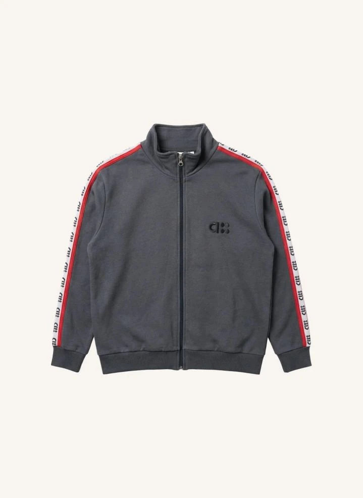Cos I Said So - Logo Fermuarlı Ceket | Kömür grisi