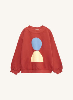 True Artist - Circles organik pamuklu sweatshirt | Kırmızı