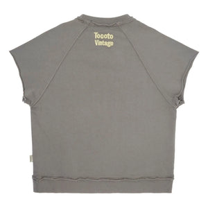 Tocoto Vintage - Kısa kollu sweatshirt | Koyu gri