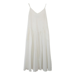 THEAVANT - Grace Cotton ve İpek Poplin Elbise | Beyaz