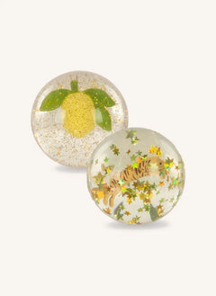 Konges Sløjd - Limon/Kaplan Zıplayan Toplar - 2'li Set | Sarı
