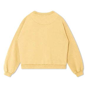 Matona - Organik pamuk düz sweatshirt | Açık sarı