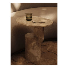 Ferm Living - Mermer yan sehpa | Kum